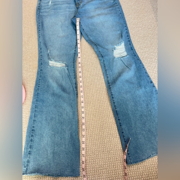 7 for all mankind distressed slim flare jeans 12 - Picture 6 of 10